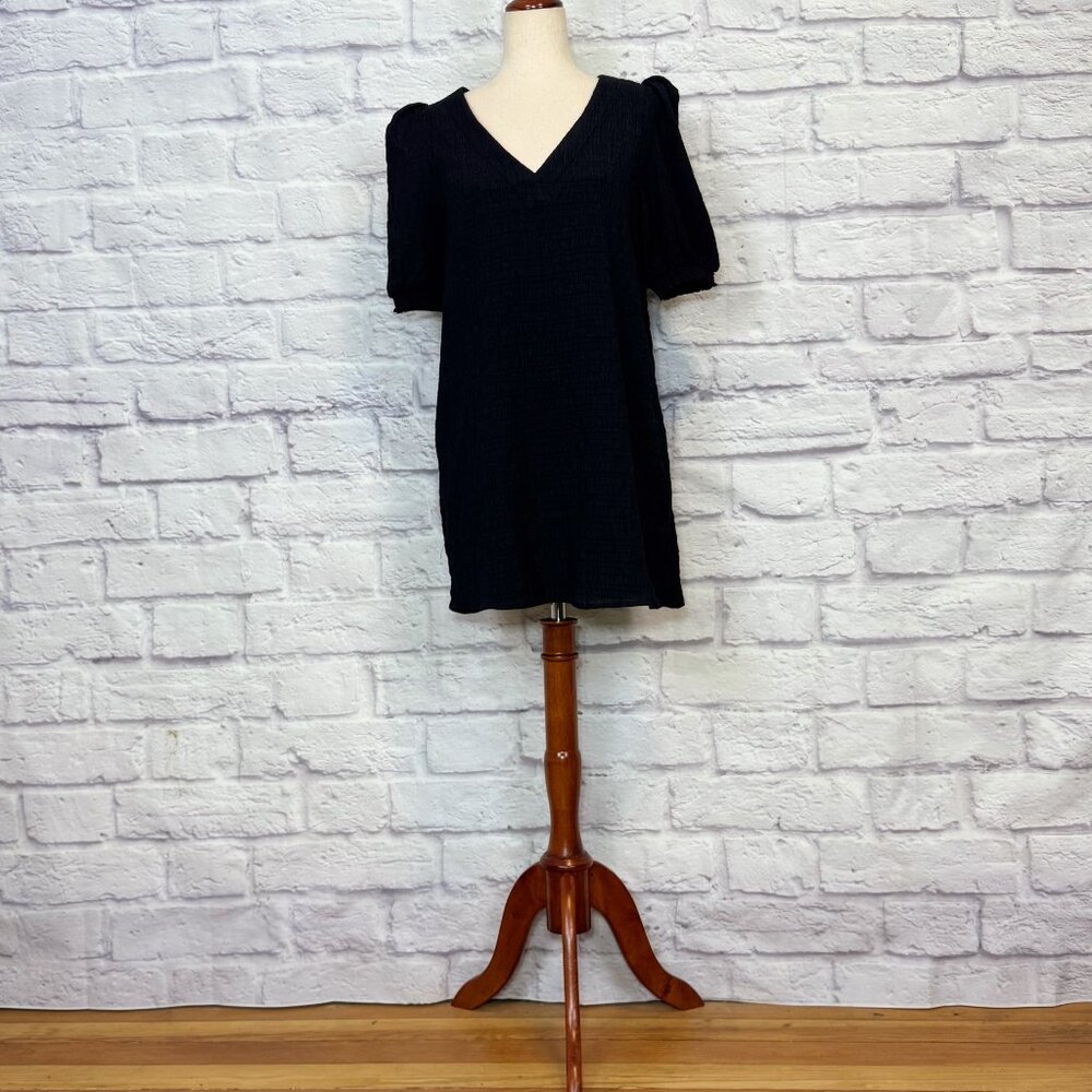BB Dakota Black Crepe Tunic Dress